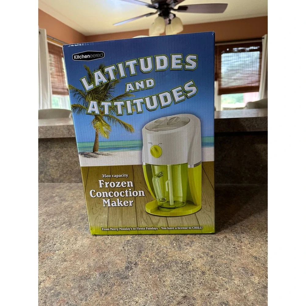Kitcheneered Latitudes & Attitudes Frozen Concoction Maker Slushie Machine 35oz